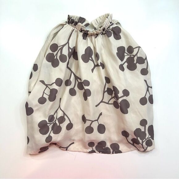 Omamimini Stone Berries Pleated Ruff Collar Tent Sleeveless Dress 3T - Picture 2 of 8